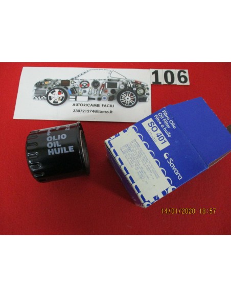 So401 filtro olio oil filter citroen visa cx zx peugeot 205 305 horizon -  Az Ricambi  Sei alla ricerca di ricambi per la tua...