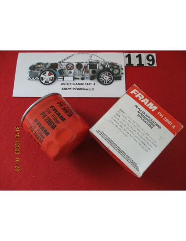 Ph2861a filtro olio oil filter per renault r18 r25 volvo -  Az Ricambi  Sei alla ricerca di ricambi per la tua auto d’epoca?