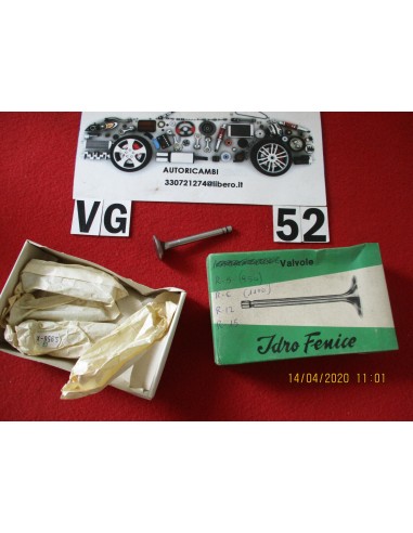 1498 set 4 pezzi valvola scarico renault r4 r5 r6 950cc 1100cc -  Az Ricambi  Sei alla ricerca di ricambi per la tua auto d’e...