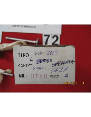 3727 set 4 pezzi valvola scarico volkswagen golf -  Az Ricambi  Sei alla ricerca di ricambi per la tua auto d’epoca?