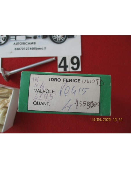 4195 7553000 set 4 pezzi valvola aspirazione fiat uno td -  Az Ricambi  Sei alla ricerca di ricambi per la tua auto d’epoca?