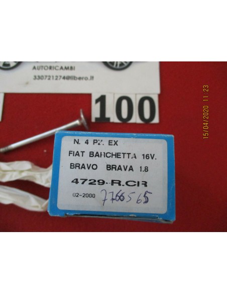 7766565 set 4 pezzi valvola aspirazione lancia fiat barchetta bravo coupe' alfa -  Az Ricambi  Sei alla ricerca di ricambi pe...