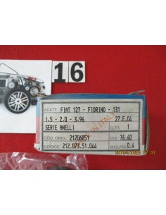 21206851 serie fasce elastiche segmenti fiat 127 131 fiorino ã76,40 misura 0,4 -  Az Ricambi  Sei alla ricerca di ricambi pe... 2