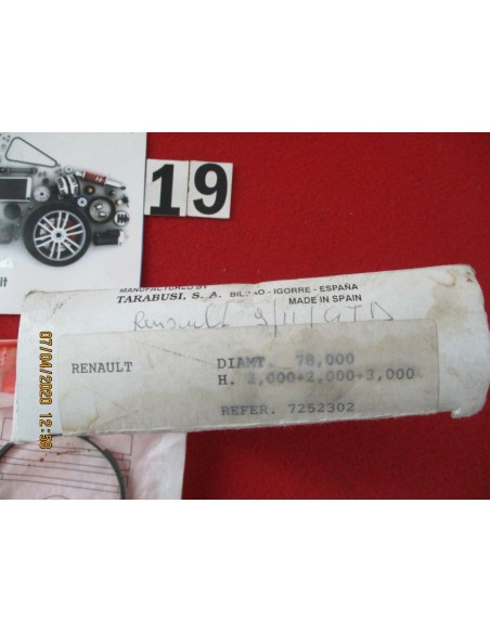 7252302 serie fasce elastiche segmenti renault r9 r11 ã78 -  Az Ricambi  Sei alla ricerca di ricambi per la tua auto d’epoca?