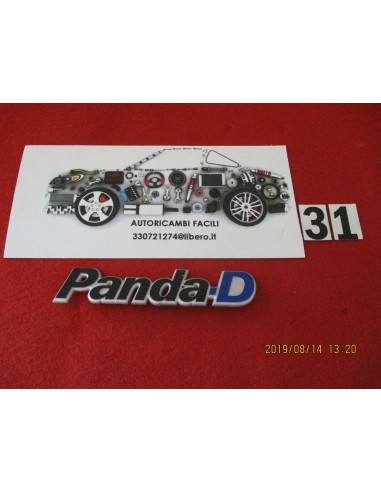 Fregio targhetta adesivo logo badge fiat panda diesel originale -  Az Ricambi  Sei alla ricerca di ricambi per la tua auto d’...