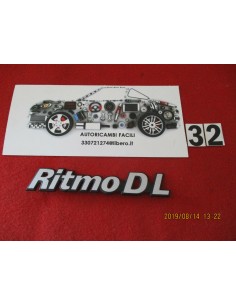 Fregio targhetta adesivo logo badge fiat ritmo dl -  Az Ricambi  Sei alla ricerca di ricambi per la tua auto d’epoca?