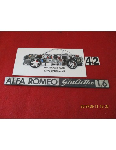 Fregio logo badge posteriore alfa-romeo giulietta 1.6 -  Az Ricambi  Sei alla ricerca di ricambi per la tua auto d’epoca?