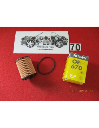 Oe670 ch9713 filtro olio opel meriva fiat punto oil filter -  Az Ricambi  Sei alla ricerca di ricambi per la tua auto d’epoca?
