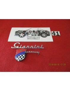 Fregio logo badge kit 3 pezzi fiat giannini -  Az Ricambi  Sei alla ricerca di ricambi per la tua auto d’epoca?