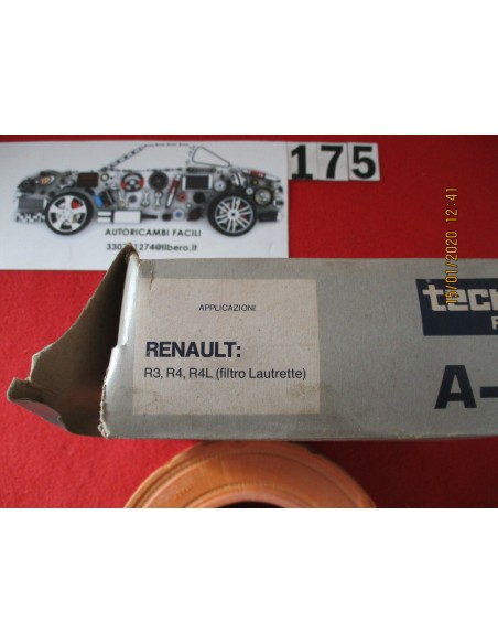 A651 filtro aria air filter renault r4 r3 r4l -  Az Ricambi  Sei alla ricerca di ricambi per la tua auto d’epoca?
