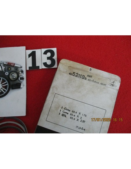 Pc52118 serie segmenti fasce elastiche fiat 850 127 panda uno a-112 65mm +0,4mm -  Az Ricambi  Sei alla ricerca di ricambi pe...