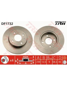 Df1732 dischi freno alfa-romeo 33 alfasud arna -  Az Ricambi  Sei alla ricerca di ricambi per la tua auto d’epoca? 2