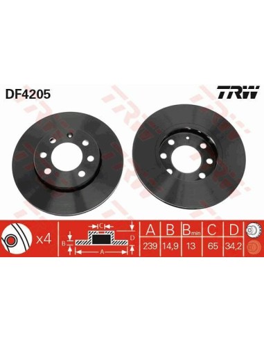 Df4205 dischi freno audi a2 volkswagen lupo 99- -  Az Ricambi  Sei alla ricerca di ricambi per la tua auto d’epoca?