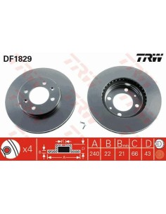 Df1829 dischi freno per austin rover mg maestro montego -  Az Ricambi  Sei alla ricerca di ricambi per la tua auto d’epoca? 2