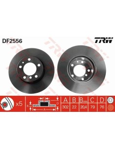 Df2556 dischi freno per bmw e32 e34 525 520 -  Az Ricambi  Sei alla ricerca di ricambi per la tua auto d’epoca? 2