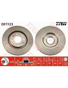 Df1123 dischi freno citroen xara xantia peugeot 306 405 -  Az Ricambi  Sei alla ricerca di ricambi per la tua auto d’epoca? 2