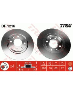 Df1216 dischi freno brake discs citroen bx peugeot 405 305 -  Az Ricambi  Sei alla ricerca di ricambi per la tua auto d’epoca? 2