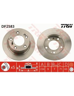 Df2583 dischi freno brake discs citroen xm 89-00 -  Az Ricambi  Sei alla ricerca di ricambi per la tua auto d’epoca? 2