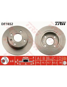 Df1652 dischi freno brake discs ford escort orion 80-90 -  Az Ricambi  Sei alla ricerca di ricambi per la tua auto d’epoca? 2