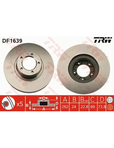 Df1639 dischi freno brake discs ford granada consult -  Az Ricambi  Sei alla ricerca di ricambi per la tua auto d’epoca?