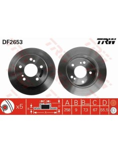 Df2653 dischi freno brake discs mercedes w202 s202 93-01 -  Az Ricambi  Sei alla ricerca di ricambi per la tua auto d’epoca? 2