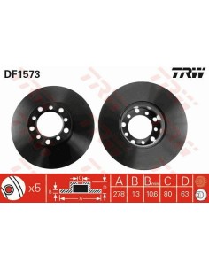 Df1573 dischi freno brake discs mercedes w114 w116 w126 c280 c230 -  Az Ricambi  Sei alla ricerca di ricambi per la tua auto ... 2