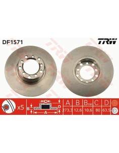 Df1571 dischi freno brake discs mercedes w114 w115 220 230 250 68- -  Az Ricambi  Sei alla ricerca di ricambi per la tua auto... 2
