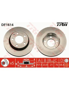 Df1614 dischi freno brake discs opel omega 86- -  Az Ricambi  Sei alla ricerca di ricambi per la tua auto d’epoca? 2