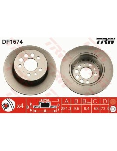 Df1123 dischi freno brake discs per volvo 240 260 740 760 940 84- -  Az Ricambi  Sei alla ricerca di ricambi per la tua auto ... 2