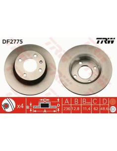 Df2775 dischi freno brake discs per skoda favorit 90-97 -  Az Ricambi  Sei alla ricerca di ricambi per la tua auto d’epoca? 2