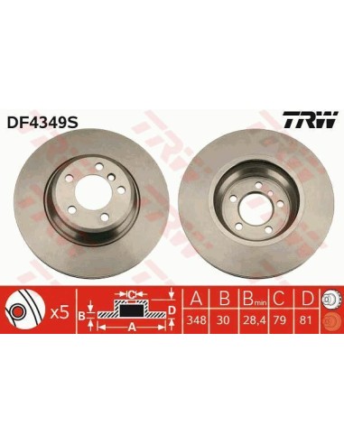 Df4349 dischi freno per bmw e65 e66 e67 730 740 745 -  Az Ricambi  Sei alla ricerca di ricambi per la tua auto d’epoca?