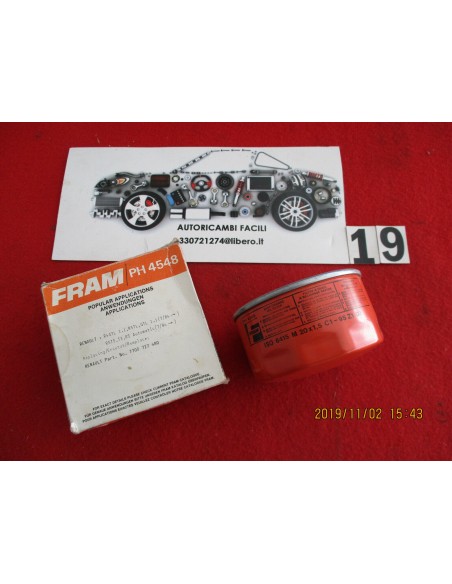 ph4548 filtro olio per renault r4 r5 7/84- oil filter -  Az Ricambi  Sei alla ricerca di ricambi per la tua auto d’epoca?