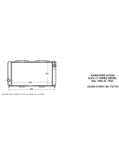 m367 810991 ta770 radiatore raffreddamento motore alfa-romeo 33 td radiator -  Az Ricambi  Sei alla ricerca di ricambi per la... 2