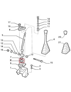 4318468 gommino leva cambio fiat 850 127 128 ritmo abarth a-112 -  Az Ricambi  Sei alla ricerca di ricambi per la tua auto d’... 2