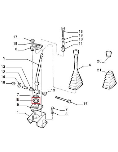 4318468 gommino leva cambio fiat 850 127 128 ritmo abarth a-112 -  Az Ricambi  Sei alla ricerca di ricambi per la tua auto d’...