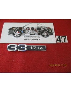 fregio targhetta adesivo logo alfa-romeo 33 1.7 i.e. badge -  Az Ricambi  Sei alla ricerca di ricambi per la tua auto d’epoca?
