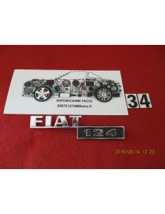 fregio targhetta adesivo logo fiat 124 badge -  Az Ricambi  Sei alla ricerca di ricambi per la tua auto d’epoca?