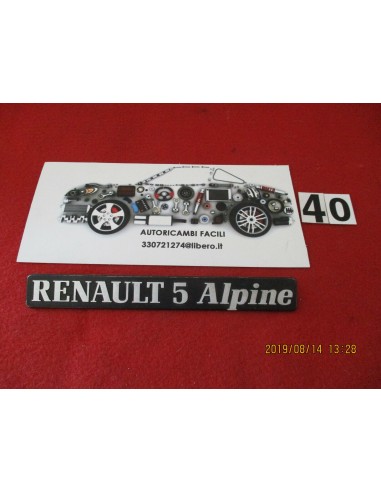 fregio targhetta adesivo logo renault r5 alpine usato badge -  Az Ricambi  Sei alla ricerca di ricambi per la tua auto d’epoca?