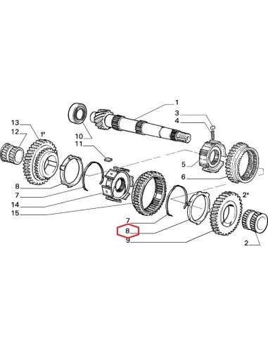 5945612 sincronizzatore cambio 1â° 2â° velocita' fiat panda 4x4 uno -  Az Ricambi  Sei alla ricerca di ricambi per la tua aut...
