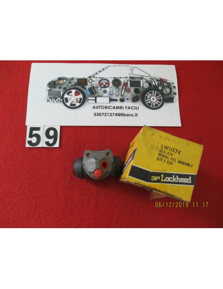 Lw 11574 4241-574 cilindretto freno ford transit -  Az Ricambi  Sei alla ricerca di ricambi per la tua auto d’epoca?