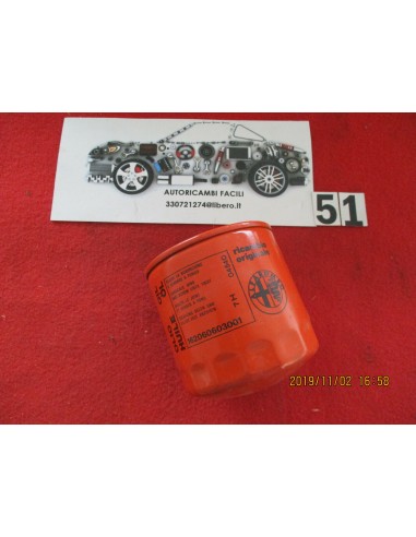 162060603001 filtro olio alfa-romeo giulietta alfetta td motore vm 2.0 2.4 2.5 -  Az Ricambi  Sei alla ricerca di ricambi per...