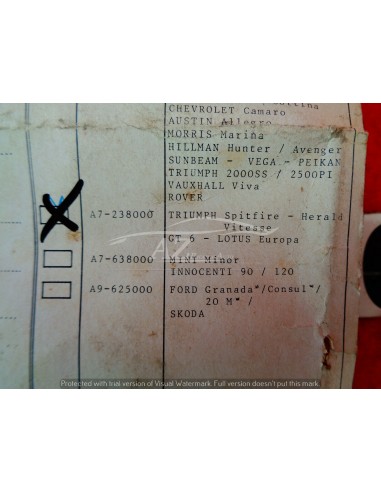 a7-238000 bulloni ruota antifurto bwa per trium spitfire vitesse herald gt6 -  Az Ricambi  Sei alla ricerca di ricambi per la...