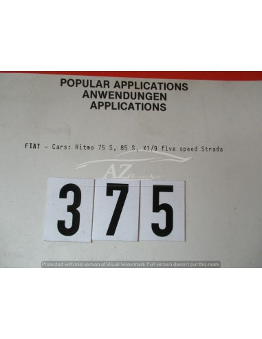 filtro aria fiat ritmo bertone x1/9 ca4499 -  Az Ricambi  Sei alla ricerca di ricambi per la tua auto d’epoca?