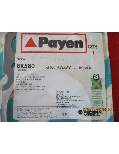 bk580 guarnizione testa cilindri alfa-romeo 1.8 2.0 2.4 td d motore vm 1-t -  Az Ricambi  Sei alla ricerca di ricambi per la ...