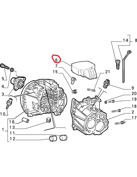 46402272 riparo coperchio cambio lancia thema kappa -  Az Ricambi  Sei alla ricerca di ricambi per la tua auto d’epoca?