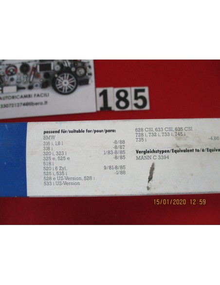 Lx36 ca4521 filtro aria air filter per bmw 316 320 325 518 520 -  Az Ricambi  Sei alla ricerca di ricambi per la tua auto d’e...