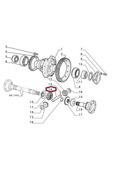 7676179 perno satellite fiat tipo ds 87-93 lancia delta bz-ds 86-92 -  Az Ricambi  Sei alla ricerca di ricambi per la tua aut...
