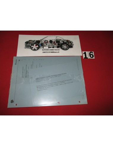 Manuale aggiornamento revisione motore lancia 1.6 ie 1.6 turbo -  Az Ricambi  Sei alla ricerca di ricambi per la tua auto d’e...