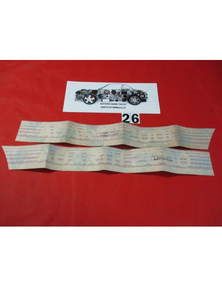 Coppia adesivi parafango posteriore fiat ritmo abarth 2000 1â° serie -  Az Ricambi  Sei alla ricerca di ricambi per la tua au...