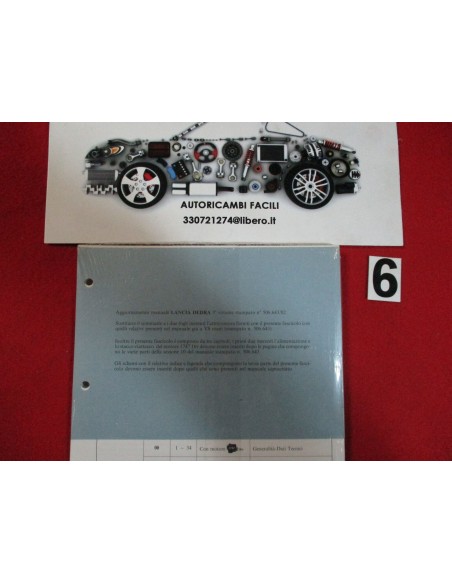 Manuale manutenzione aggiornamento lancia dedra -  Az Ricambi  Sei alla ricerca di ricambi per la tua auto d’epoca?